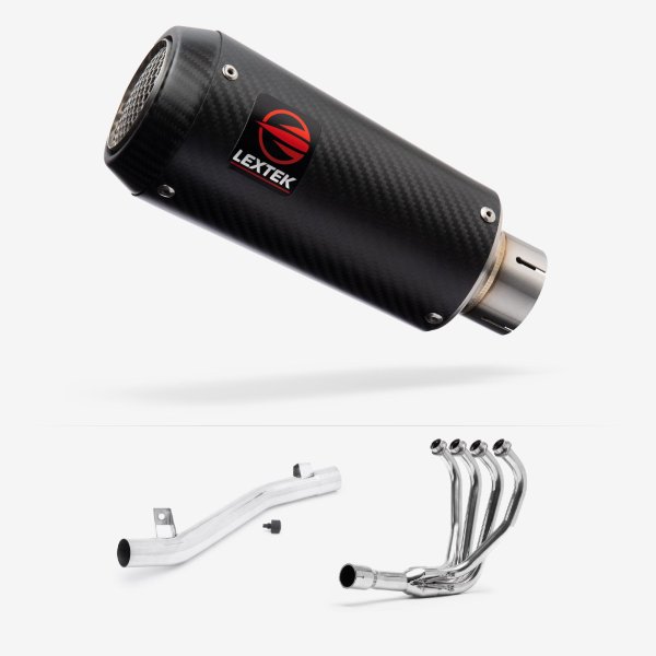 Lextek CP9C Full Carbon Exhaust System 180mm for Suzuki GSF 600 Bandit (95-04) GSF 650 (05-06)