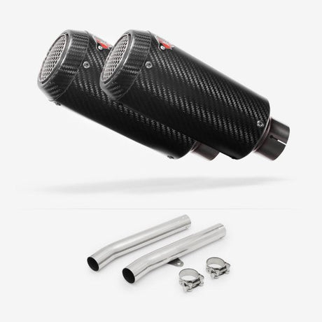 Lextek CP9C Full Carbon Exhaust 180mm with Link Pipes for Honda CBR1100XX Blackbird (96-07)