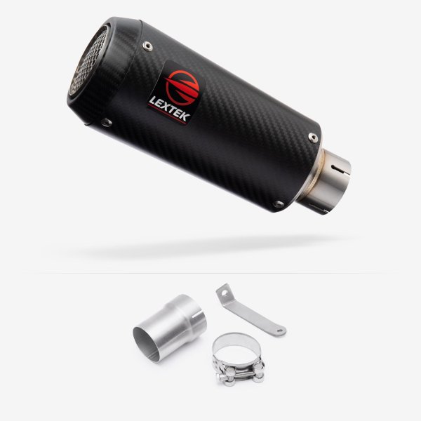 Lextek CP9C Full Carbon Exhaust 180mm with Link Pipe for Ducati Multistrada 1200 (15-17)