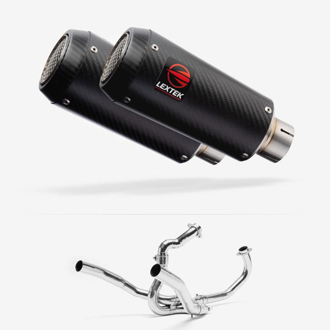 Lextek Carbon Fibre CP9C 180mm Exhaust System for SUZUKI SV1000 (03-07)