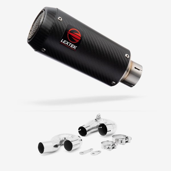 Lextek CP9C Full Carbon Exhaust 180mm with Link Pipe for Honda CBR1000RR Fireblade (14-16)