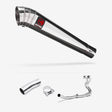 Lextek MP4 S/Steel Megaphone Exhaust System 300mm for Kawasaki Ninja 400 & Z400 (18-20)