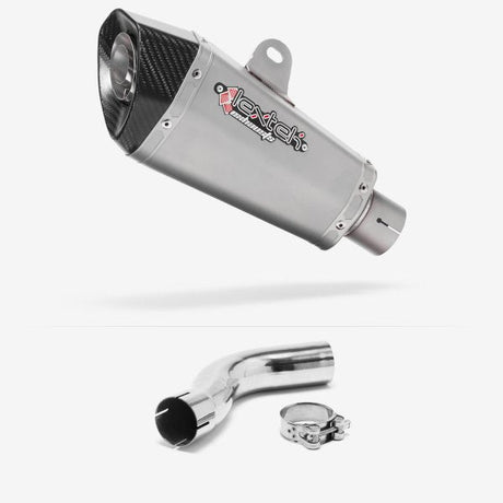 Lextek XP10 Matt S/Steel Exhaust 210mm with Link Pipe for Triumph Sprint ST 995i (98-04)