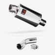 Lextek OP4 Polished S/Steel Exhaust 200mm with Link Pipe for Triumph Sprint ST 995i (98-04)