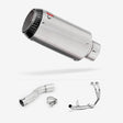 Lextek CP1 Matt S/Steel Carbon Tip Exhaust System 150mm for Honda CMX500 Rebel (17-19)