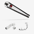 Lextek AC1 Polished Classic Exhaust System 350mm for Honda CMX500 Rebel (17-19)