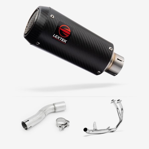 Lextek CP9C Full Carbon Exhaust System 180mm for Honda CMX500 Rebel (17-19)