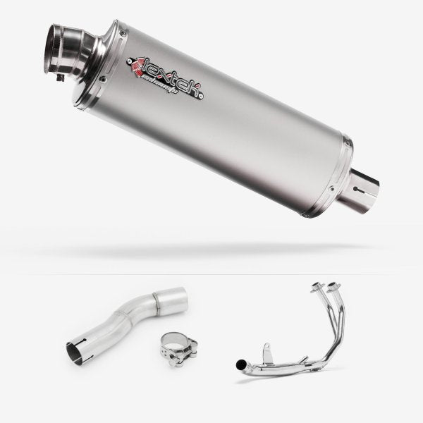 Lextek OP1 Matt S/Steel Exhaust System 350mm for Honda CMX500 Rebel (17-19)