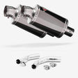 Lextek OP15 Dark Tint Stainless Exhaust 200mm with Link Pipes for Honda CBF1000 (06-10)