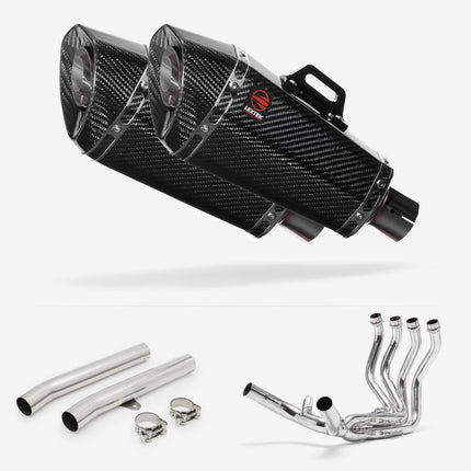 Lextek Carbon Fibre XP8C 210mm Exhaust System for Honda CBR1100XX Blackbird (97-99)