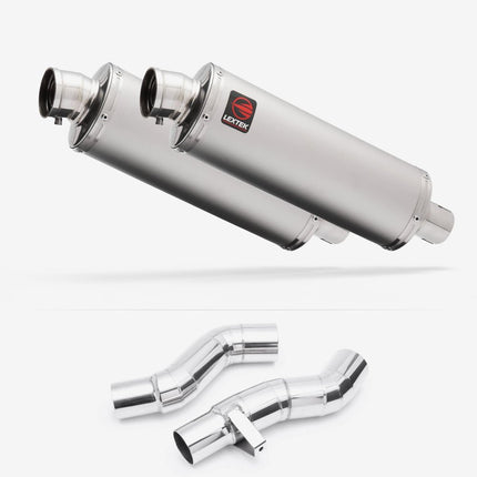 Lextek Matt Stainless Steel OP1 350mm Exhaust with Link Pipes