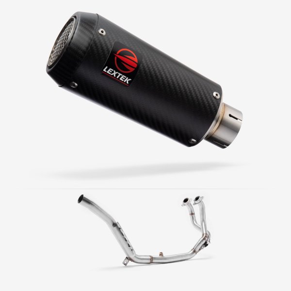 Lextek CP9C Full Carbon Exhaust System 180mm for Honda CRF1000 Africa Twin (16-19)