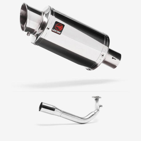 Lextek YP4 S/Steel Stubby Exhaust System 200mm for Lexmoto Titan 125