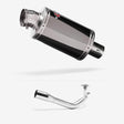 Lextek OP15 Dark Tint Stainless Exhaust System 200mm for Lexmoto Titan 125