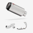 Lextek CP1 Matt S/Steel Carbon Tip Exhaust System 150mm for Honda CB500X (16-18)
