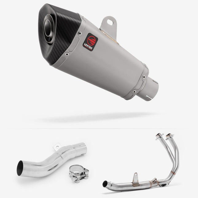 Lextek Matt Stainless Steel XP10 210mm Exhaust System for Honda CB500X (16-18)