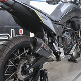 Lextek XP8C Carbon Fibre Exhaust 210mm with Link Pipe for Yamaha Tenere 700 (19-23)