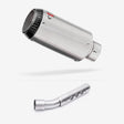 Lextek CP1 Matt S/Steel Carbon Tip Exhaust 150mm with Link Pipe for Yamaha Tenere 700 (19-23)