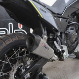 Lextek XP10 Matt S/Steel Exhaust 210mm with Link Pipe for Yamaha Tenere 700 (19-23)