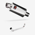 Lextek OP4 Polished S/Steel Exhaust System 200mm for Lexmoto Riot 125