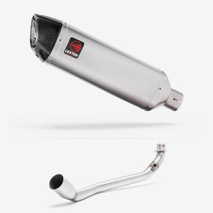 Lextek Matt Stainless Steel VP1 300mm Exhaust System for Lexmoto Riot 125