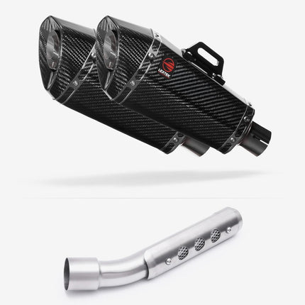 Lextek Carbon Fibre XP8C 210mm Exhaust with Link Pipes for Suzuki GSX 1300 R Hayabusa (99-07)