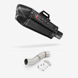 Lextek XP13C Carbon Fibre Exhaust 210mm with Link Pipe for Ducati Monster 797 (17-18)