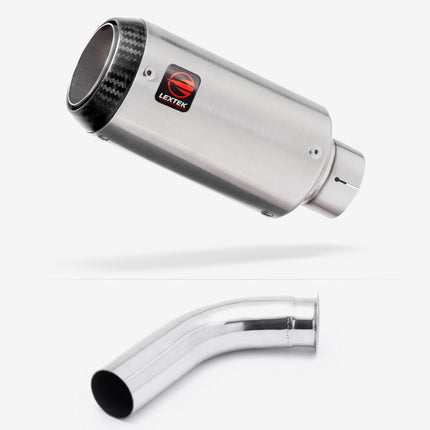 Lextek Matt Stainless Steel CP1 150mm Exhaust with Link Pipe