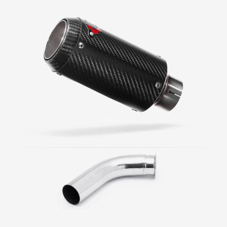 Lextek CP8C Full Carbon Exhaust 150mm with Link Pipe for KTM 125/390 Duke (17-20) RC125/390 (14-20)