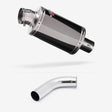 Lextek OP15 Dark Tint Stainless Exhaust 200mm with Link Pipe