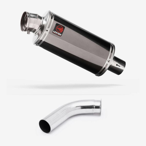 Lextek OP16 Dark Tint Stainless Exhaust 250mm with Link Pipe