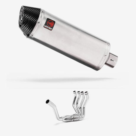 Lextek RP2 Gloss S/Steel Oval Exhaust System 300mm Single Sided