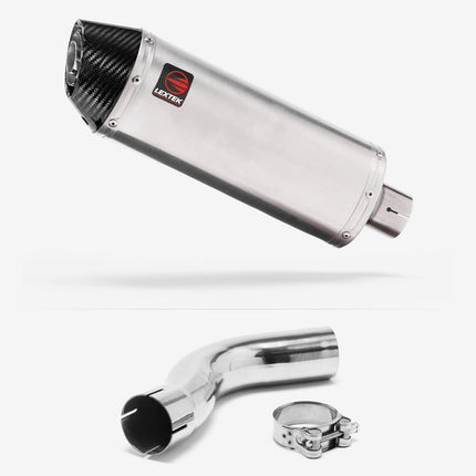 Lextek Brushed Stainless Steel RP2 300mm Exhaust with Link Pipe for Triumph Sprint ST 995i (98-04)
