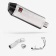 Lextek RP2 Gloss S/Steel Oval Exhaust System 300mm for Honda CMX500 Rebel (17-19)
