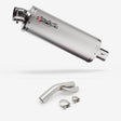 Lextek OP1 Matt S/Steel Exhaust 350mm with Link Pipe for BMW S1000 RR (17-18)