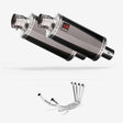 Lextek OP16 Dark Tint Stainless Exhaust System 250mm for Yamaha FJR1300 (01-19)