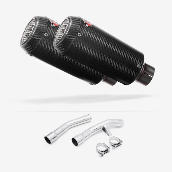 Lextek CP9C Full Carbon Exhaust 180mm with Link Pipe for Yamaha FJR1300 (01-19)