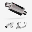 Lextek OP15 Dark Tint Stainless Exhaust System 200mm for Honda VFR800 X Crossrunner (11-14)