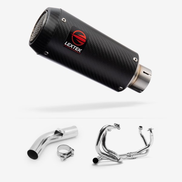 Lextek CP9C Full Carbon Exhaust System 180mm for Honda VFR800 X Crossrunner (11-14)