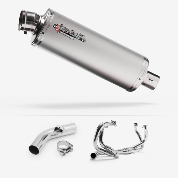 Lextek OP1 Matt S/Steel Exhaust System 350mm for Honda VFR800 X Crossrunner (11-14)