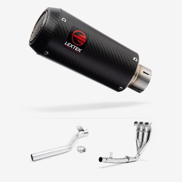 Lextek CP9C Full Carbon Exhaust System 180mm for Triumph Tiger 1050 Sport (13-20)