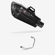 Lextek XP8C Carbon Fibre Exhaust System 210mm for Lexmoto Isca