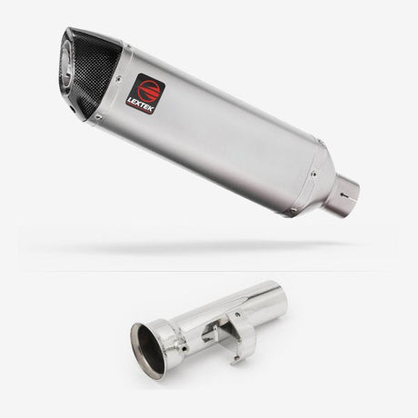 Lextek VP1 Matt S/Steel Exhaust 300mm with Link Pipe for KTM 1290 Super Adventure (17-20)