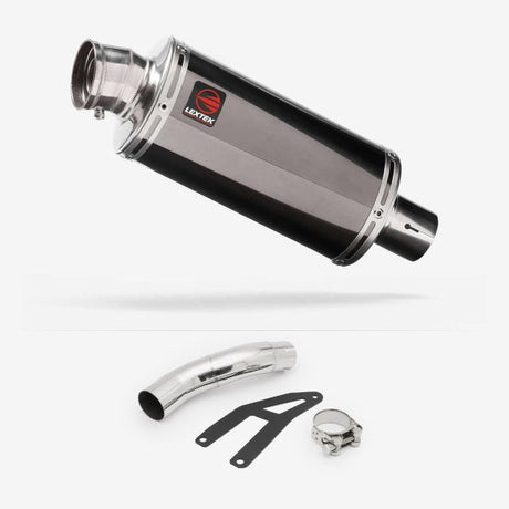 Lextek OP16 Dark Tint Stainless Exhaust 250mm Low Level with Link Pipe