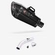 Lextek XP8C Carbon Fibre Exhaust 210mm with Link Pipe for Honda VFR800X Crossrunner (11-14)
