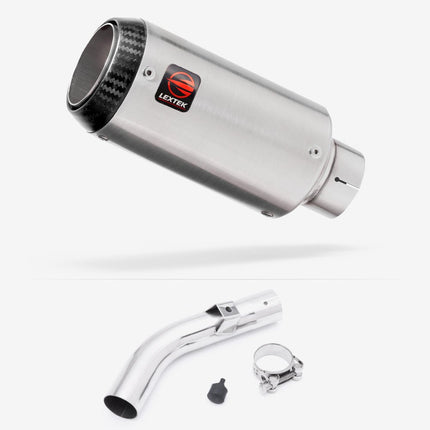 Lextek Matt Stainless Steel CP1 150mm Exhaust with Link Pipe for Honda VFR800X Crossrunner (11-14)