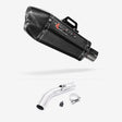 Lextek XP13C Carbon Fibre Exhaust 210mm with Link Pipe for Honda VFR800X Crossrunner (11-14)