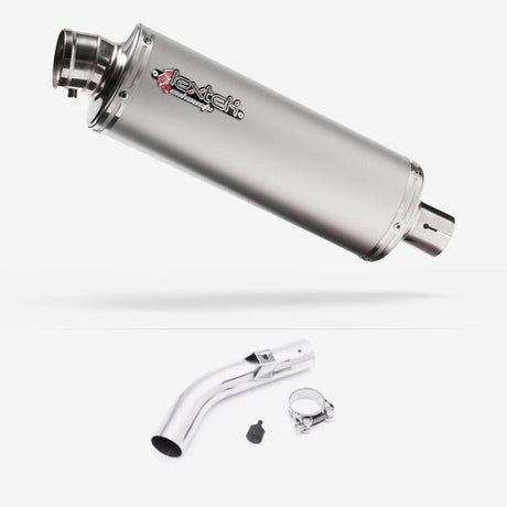 Lextek OP1 Matt S/Steel Exhaust 350mm with Link Pipe for Honda VFR800X Crossrunner (11-14)