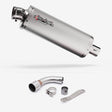 Lextek OP1 Matt S/Steel Exhaust 350mm with Link Pipe for Benelli TNT 125/135 (17-20)