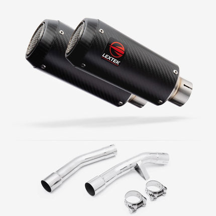 Lextek Carbon Fibre CP9C 180mm Single Underseat for Benelli TNT 125/135 (17-24)